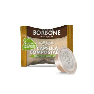 Image de Caffè Borbone Don Carlo Capsule Compostable, Mélange Or 50 Capsules Compatibles avec les Machines à café usage domestique Lavazza®* A Modo Mio®*