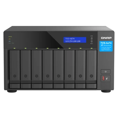 Image de QNAP TVS h874 NAS Tower Intel® Core™ i7 32 Go DDR4 QuTS hero Noir Neuf