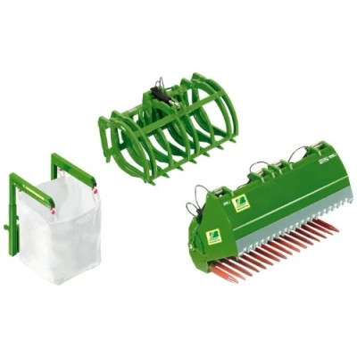 Image de Siku 7382 Véhicule Miniature Modèle À L&#039;échelle Accessoires Pour Chargeur Frontal John Deere Métal Vert Echelle 1/32
