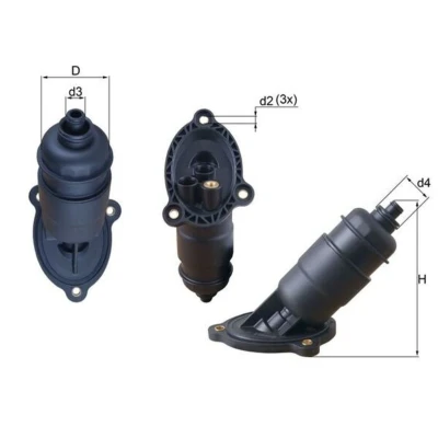 Image de MAHLE ORIGINAL HX 155 Filtre Boite Automatique AUDI: A4 B8 Berline, A5 Coupe, Avant