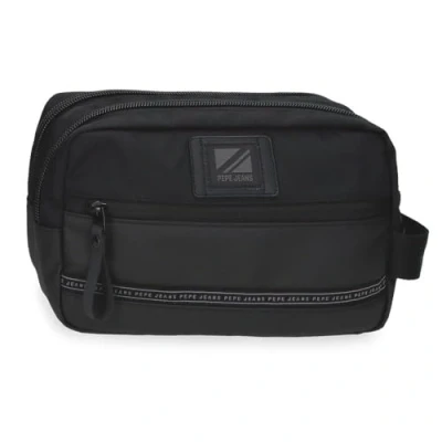 Image de Pepe Jeans Stratford Trousse à Deux Compartiments Adaptable Noir 26 x 16 12 cm Polyester by Joumma Bags, Noir, Talla única,