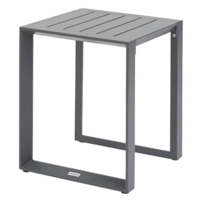 Image de Table d appoint carrée &quot;Allure&quot; graphite 44 x 55cm en aluminium Hespéride Unique