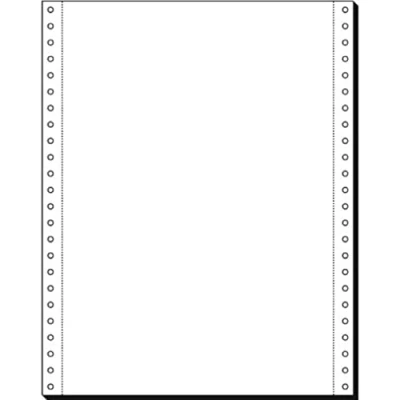 Image de SIGEL papier listing sans fin, 240 x 12&quot;, A4, 1 pli 80 g/m2, en blanc, MP au côté longitudinal Con