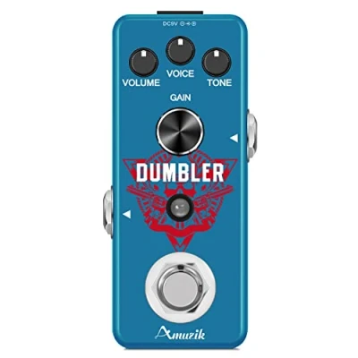 Image de Amuzik Guitar Dumbler Pedal Analog Overdrive Pedals For Electric With Medium Low Distortion Mini Size True Bypass