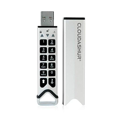 Image de iStorage CloudAshur Hardware Security Module Password Protected, Dust and Water Resistant, Portable, Military Grade Encryption 5 Factor Authentication IS EM CA 256