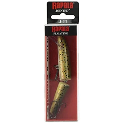 Image de Rapala Leurre de Pêche Jointed Matériel avec Construction Balsa en Eau Douce Fabriqué Estonie Prof Nage 1.5 2.1 m Taille 9 cm / 7 g Brown Trout