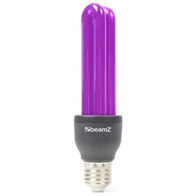 Image de BeamZ Lampe UV BUV27 Lumière Noire Blacklight à Luminosité Élevée, 25W E27, Effet sur Vêtements Blancs et Fluorescents