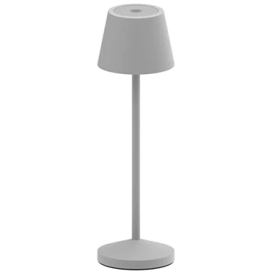 Image de Lampe de table sans fil LED blanc chaud dimmable EMILY H25cm, Gris