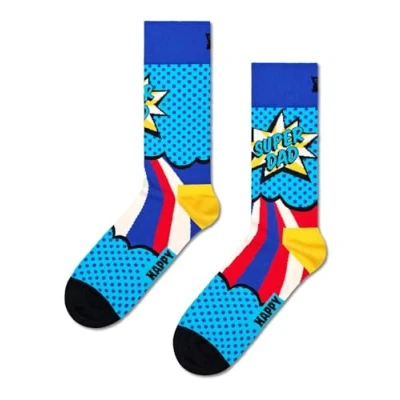 Image de Happy Socks Super Dad Sock Chaussettes, Multicolore (Multicolore 630), 7/10/2019 (Taille Fabricant: 41 46) Homme
