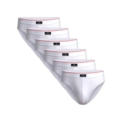 Image de DANISH ENDURANCE Lot de 3 ou 6 Slips en Coton Stretch,Ultra Doux et Confortable, Respirant, pour Homme, Blanc 6, 3XL