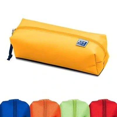 Image de Oxford Polyester Federmäppchen aus Polyester, langlebig, Rechteckig, Groß, Jaune, 22x8x7cm, Trousse à Crayons