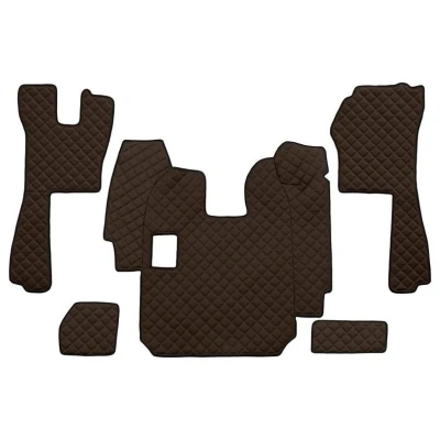 Image de F CORE FL11 BROWN Ensemble de tapis sol Similicuir avant 5 marron