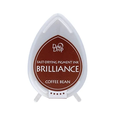 Image de Tsukineko Brilliance Tampon encreur Dew Drop Grain de café nacré