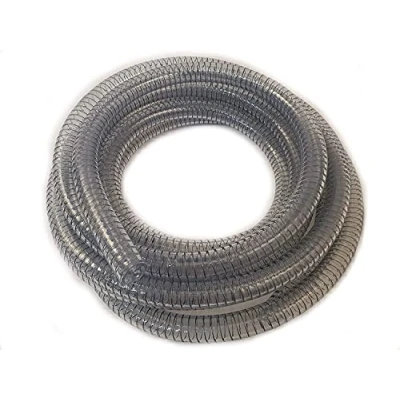 Image de Tuyau spiralé en PVC d&#039;aspiration et de refoulement 38 mm / 10 m Transparent