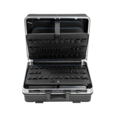 Image de B&amp;W 120.03/P Flex Valise d&#039;outillage 9 pièces, Noir/argent, 47 x 19 37 cm