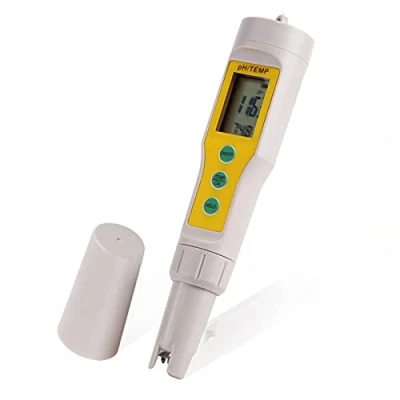 Image de Testeur PH Electronique, EC Température 4 Dans 1 Ensemble Numérique avec Écran LCD Test pour Piscine, Aquarium, Étang, Piscine