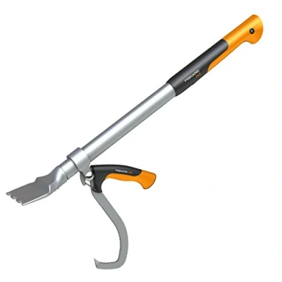 Image de Fiskars Levier d&#039;abattage avec crochet de levage, Pour bûcheronnage, Longueur: 70 cm, Noir/Orange/Argenté, WoodXpert, Taille: M, 1015438