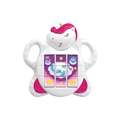 Image de Infini Fun, Mon Rouli Puzzle Licorne, Jouet d&#039;éveil, Premier âge, Orange, 1 an et Plus