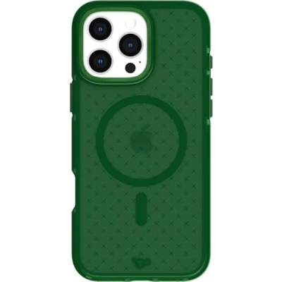 Image de tech21 EvoCheck Coque de Protection Contre Les Chocs pour iPhone 16 Pro Max, Compatible avec MagSafe, Vert forêt