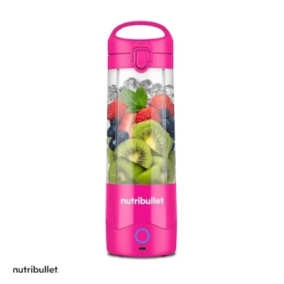 Image de Blender portable NUTRIBULLET NBP003BP 100 W Tasse 475 ml Sans BPA Rose