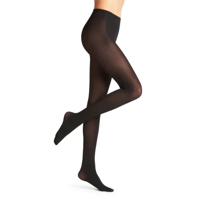 Image de Falke PURE MATT 50 Denier Semiopaque Collants, Femme, Taille: Small, Black