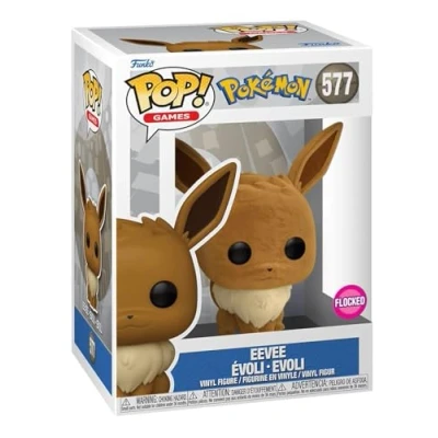 Image de Funko Pop Pokemon : Eevee Evoli Flocked # 577 Special Edition