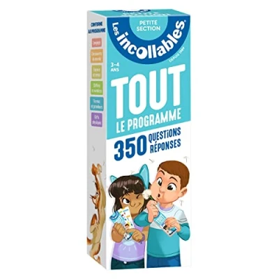Image de Les incollables Tout le programme de la petite section 3/4 ans: 350 questions réponses pour réviser en 2 éventails