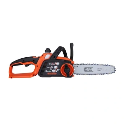 Image de BLACK+DECKER Tronçonneuse Sans Fil 18 V 25 cm avec Batterie Li Ion 2 Ah et Chargeur Scie à Chaîne Lubrification Semi Automatique Tendeur de Chaine Outil GKC1825L20 QW