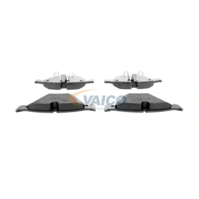 Image de VAICO V20 0916 Jeu de plaquettes frein Q+, Première Monte Essieu avant préparé pour indicateur d&#039;usure, contact signal d&#039;usure exclu