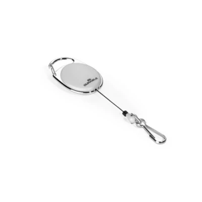Image de Durable 832710 Style Enrouleur Yoyo Longueur 80 cm Attache Ceinture avec Mousqueton Universel Boîtier Gris Sachet de 1
