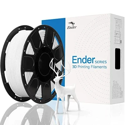 Image de Creality Official 3D Printer Filament PLA 1.75mm Imprimante Dimensional Accuracy +/ 0.02 mm 1KG (2.2 LBS) Spool Matériaux D&#039;impression en Blanc
