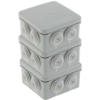 Image de Lot de 3 boîtes étanches IP55 No Airbox 80x42mm Protec