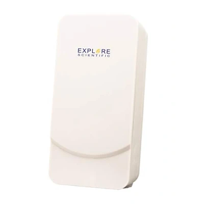 Image de Explore Scientific ST1003H Capteur de température et d&#039;humidité sans Fil avec LED Compatible Station météo WSH4002 Montage Mural ou Support Table Blanc