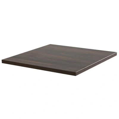 Image de Plateau de table carré stratifié 60 x cm bois foncé Rivoli