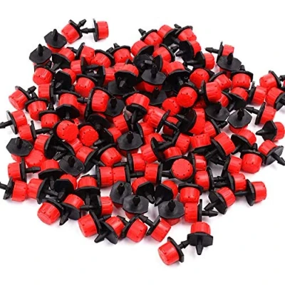 Image de Goutteurs d&#039;irrigation, 100pcs Arroseurs d&#039;arrosage réglables Kits de système d&#039;irrigation goutte à Micro Flow Drip Head Irrigation Buses brumisation