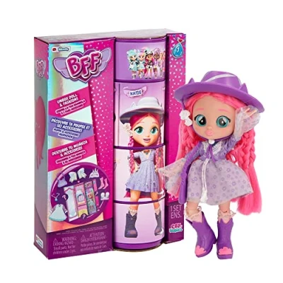 Image de BFF BY CRY BABIES Katie Poupée Fashion à Collectionner avec Cheveux Longs, Vêtements en tissu et 9 Accessoires Jouet Cadeau pour Filles Garçons +5 Ans