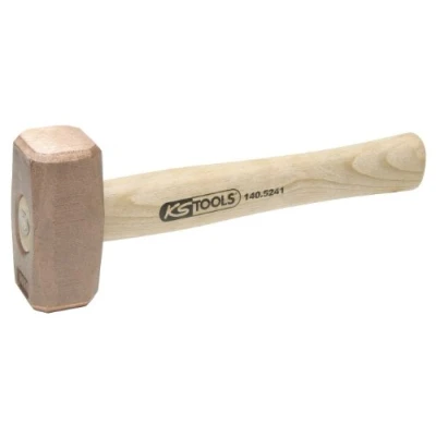 Image de KS Tools 140.5255 Marteau sans rebond enrobé en matière polyuréthane Diamètre 45 mm 940 g