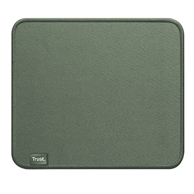 Image de Trust Boye Tapis de Souris, Conception Durable, Matériaux Recyclés, Base Antidérapante, 250 x 210 3 mm, Mouse Pad avec Bords Cousus, Lavable en Machine, Souris Bureau Vert