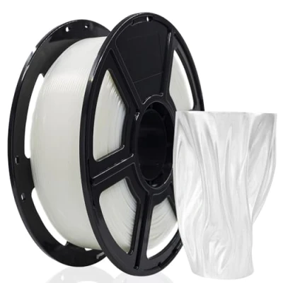 Image de FLASHFORGE Filament PLA PRO pour imprimante 3D, 1,75 mm, bobine de 1 kg, précision dimensionnelle +/ 0,02 mm 3D FDM, meilleure ténacité et pas nœuds (transparent)