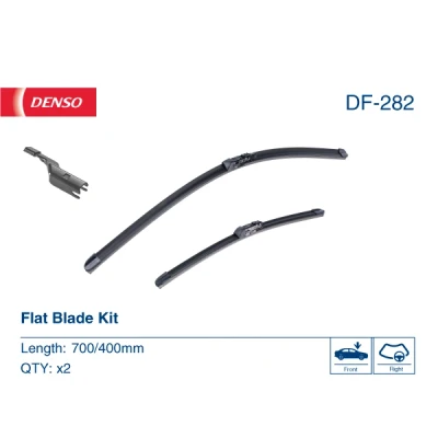 Image de Essuie glace Denso DF 282 700/400mm Balai d&#039;essuie plat TOYOTA: Prius PHV 3/5 portes, IV Liftback