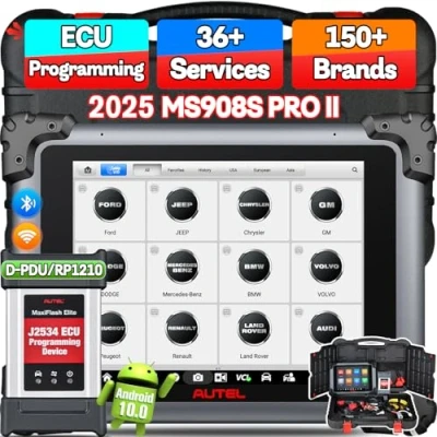 Image de Autel MaxiSYS MS908S Pro II: 2025 Adaptation Codage Programmation ECU, Mise à Niveau de Elite MK908P, Même Que Ultra MS919 MS909, Android 10, 36+ Services [Soutien Français]