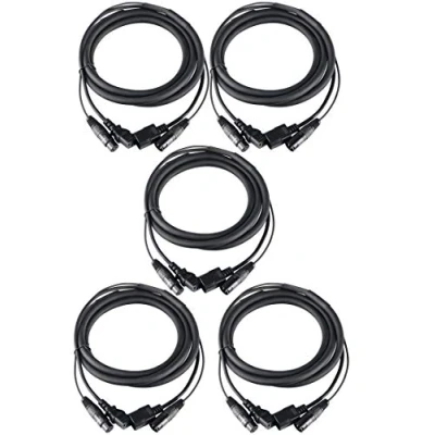 Image de Set de 5 Pronomic Stage IECD 2.5 DMX câble hybride C/DMX 2,5m