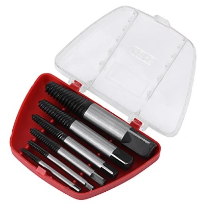 Image de 6pcs Jeu d&#039;extracteurs de Vis Extracteur Endommagé Extracteurs Cassée en Acier, Goujons, Boulons Cassés Endommagés 4mm 22mm