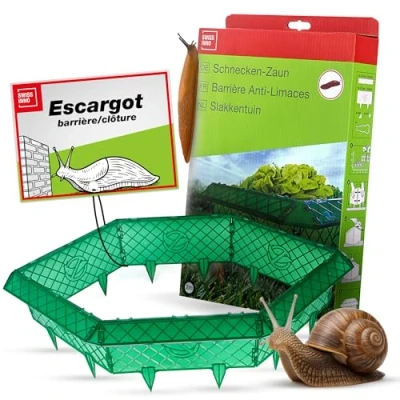 Image de SWISSINNO Barriere Anti Limaces 2 m. Ensemble complet comprenant coins et pinces à limaces, non toxique écologique, 100% efficace. x1