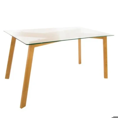 Image de Atmosphera Table à Manger Taho en Verre trempé