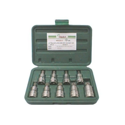 Image de HANS 46028 9 Jeu de douilles Spline 1/2 XZN, Safety Insert System à tête carrée