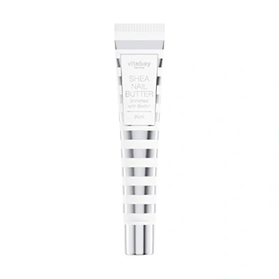 Image de Vitabay Femme Beurre de karité 20 ml emollient cuticules ongles avec biotine (vitamine H) soin ongle et cuticule contre les fragiles sèches fissurées des