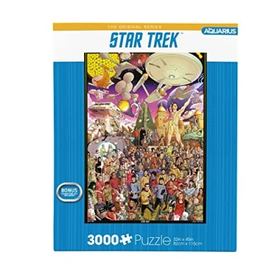 Image de AQUARIUS Star Trek Puzzle (3000 Piece Jigsaw Puzzle) Officially Licensed Merchandise &amp; Collectibles Glare Free Precision Fit Virtually No Dust 32 x 45 Inches