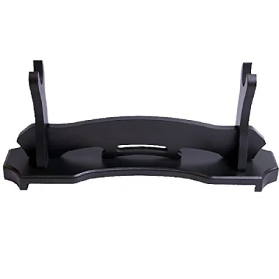 Image de BiJun Support d&#039;épée, Katana de Samouraï Epée Cintre D&#039;épée Présentoir Sword Stand Wood Wall Mount Holder Gladiator Display Crusader