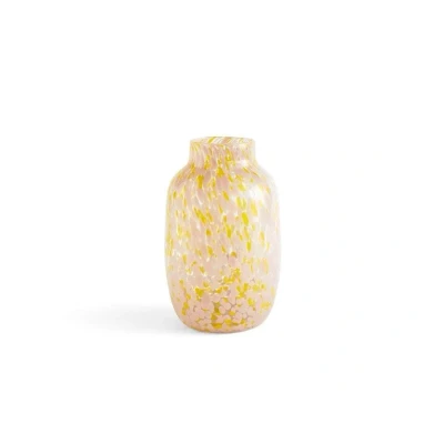 Image de HAY Vase Splash Round L 30 cm Light pink yellow